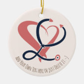 Dokter, verpleegkundige, paramedicus, spoedgeschen keramisch ornament (Voorkant)