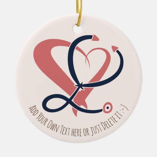 Dokter, verpleegkundige, paramedicus, spoedgeschen keramisch ornament (Voorkant)