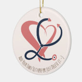 Dokter, verpleegkundige, paramedicus, spoedgeschen keramisch ornament (Links)