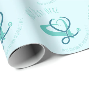 Dokter, verpleegster, ambulancemedewerker, noodges cadeaupapier