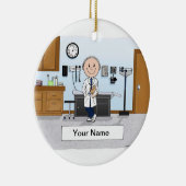 Dokter, verpleegster, artsenassistent - Mannelijk Keramisch Ornament (Rechts)