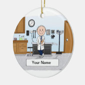 Dokter, verpleegster, artsenassistent - Mannelijk Keramisch Ornament (Links)