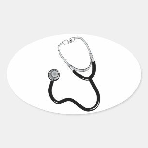 Dokter Verpleegster Sportgeneeskunde Vrede Liefde  Ovale Sticker