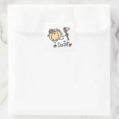 Dokter Vierkante Sticker (Tas)