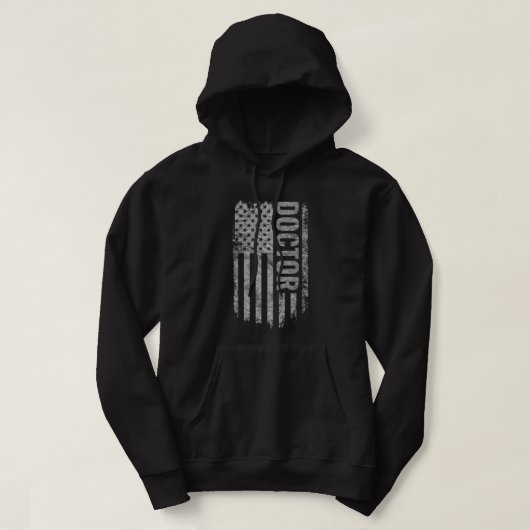 Dokter VS-vlag Bedrukt ontwerp Hoodie (Design voorkant)