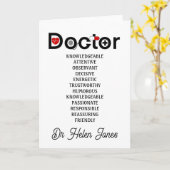 Dokter waarderingskaart kaart (Gele Bloem)