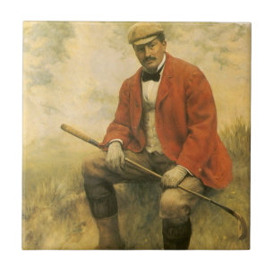 Dokter William Laidlaw Purves Portret door Collier Tegeltje