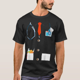 Dokter Witte Labjas Grappige Halloween Kostuum voo T-shirt
