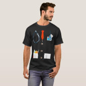 Dokter Witte Labjas Grappige Halloween Kostuum voo T-shirt (Voorkant volledig)