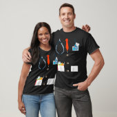 Dokter Witte Labjas Grappige Halloween Kostuum voo T-shirt (Unisex)