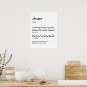 Dokter Woordenboek Definitie Custom Wall Art Print (Keuken)