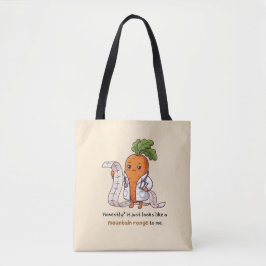 Dokter Wortel ECG Bergketen Grappige Medische Bood Tote Bag