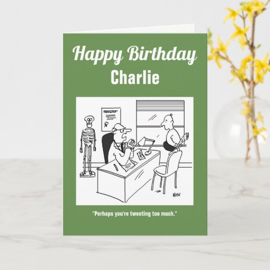 Dokter zegt dat zijn patiënt misschien te veel twi kaart (Gele Bloem)