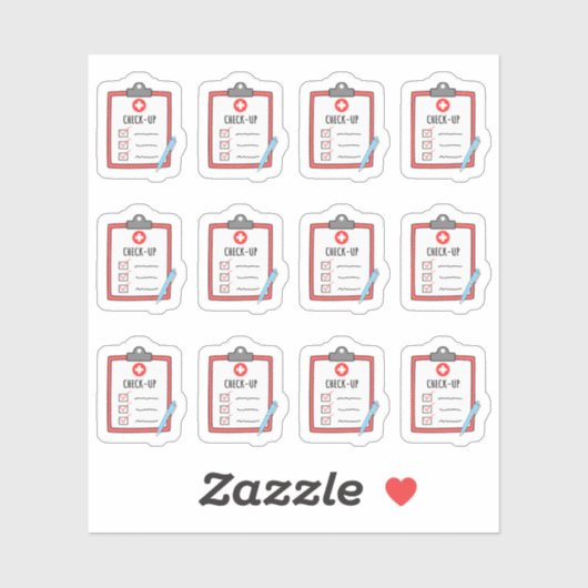 Doktercontrole Gezondheidsherinnering Planner Sticker (Vel)