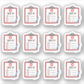 Doktercontrole Gezondheidsherinnering Planner Sticker (Voorkant)