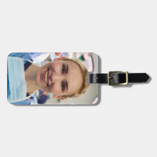 Dokterfoto aanpassen personaliseren bagagelabel
