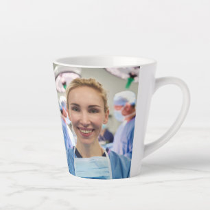 Dokterfoto aanpassen personaliseren latte mok