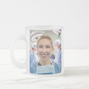 Dokterfoto aanpassen personaliseren matglas koffiemok