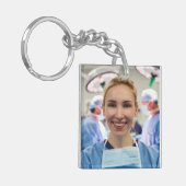 Dokterfoto aanpassen personaliseren sleutelhanger (Voorkant Links)