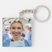 Dokterfoto aanpassen personaliseren sleutelhanger (Achterkant)
