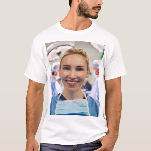 Dokterfoto aanpassen personaliseren t-shirt (Voorkant)