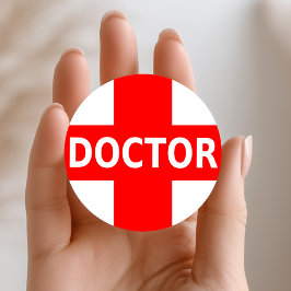 Dokterlogo Ronde Sticker