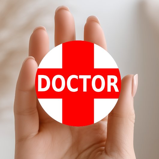Dokterlogo Ronde Sticker