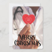 Dokterpraktijk op maat logo bericht Kerstmis Feestdagenkaart (Voorkant)