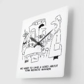 Dokter's Bedside Manier Niet Klopt. Medisch Vierkante Klok (Hoek)