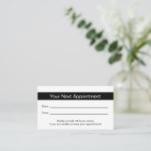 Dokter's Medical Kantoor Uw volgende afspraak kaar Afsprakenkaartje (Staand voorkant)