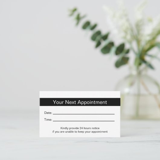 Dokter's Medical Kantoor Uw volgende afspraak kaar Afsprakenkaartje (Staand voorkant)
