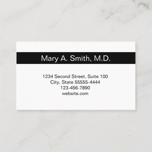 Dokter's Medical Kantoor Uw volgende afspraak kaar Afsprakenkaartje (Achterkant)