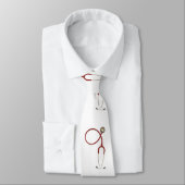 Dokters Necktie met Stethoscoop in Wit Stropdas (Gebonden)