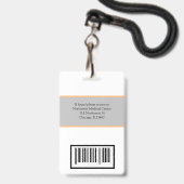 Dokters- of verpleegkundige naam Badge Scanner Cod (Achterkant met lanyard)