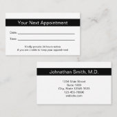 Dokters Office Uw Volgende Afspraak Herinnering Ka Afsprakenkaartje (Voorkant / Achterkant)