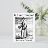 Dokter's Pest Mask Briefkaart (Staand voorkant)