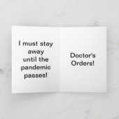 Dokter's Pest Mask Feestdagen Kaart (Binnen)