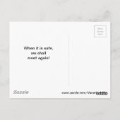 Dokter's Pest Mask We zullen elkaar weer ontmoeten Briefkaart (Achterkant)