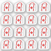 Dokters Tassen Afspraak Herinnering Agenda Planner Sticker (Voorkant)