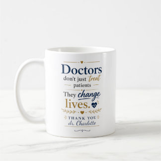 Dokters veranderen levens waarderingsgeschenk koffiemok
