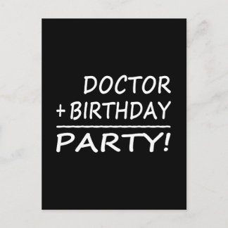 Dokters Verjaardagen: Doctor + Verjaardag = Feest Briefkaart