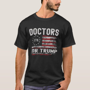 Dokters voor Trump Funny Election USA Flag T Shirt
