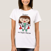 Dokters Vrouw Super Hero Doctor Day Personaliseren T-shirt (Voorkant)