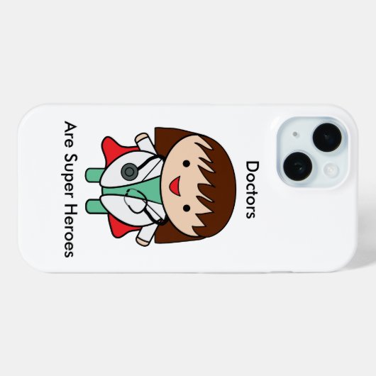 Dokters zijn superhelden Vrouw Funny Case-Mate iPhone Case (Achterkant (horizontaal))