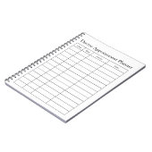 Doktersafspraakplanner notitieboek (Linkerzijde)