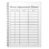 Doktersafspraakplanner notitieboek (Voorkant)