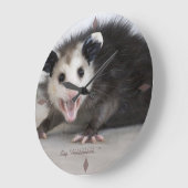 dokterskantoor grappige opossum foto muur klok (Hoek)