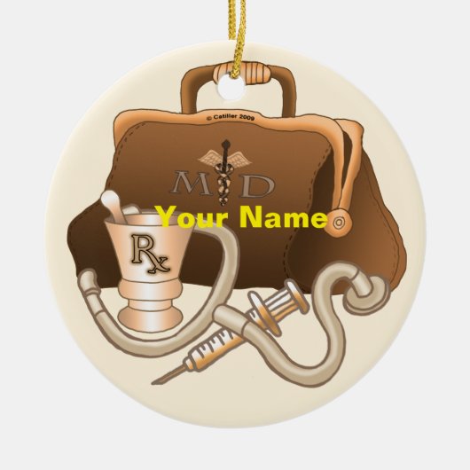 Dokterskoffer Keramisch Ornament (Voorkant)