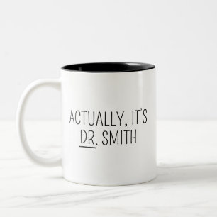Doktersmok, PHD-mok, Eigenlijk is het Dr-mok Dokte Tweekleurige Koffiemok