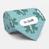 Doktersnaam aangepaste arts symbool medische gift stropdas (Opgerold)